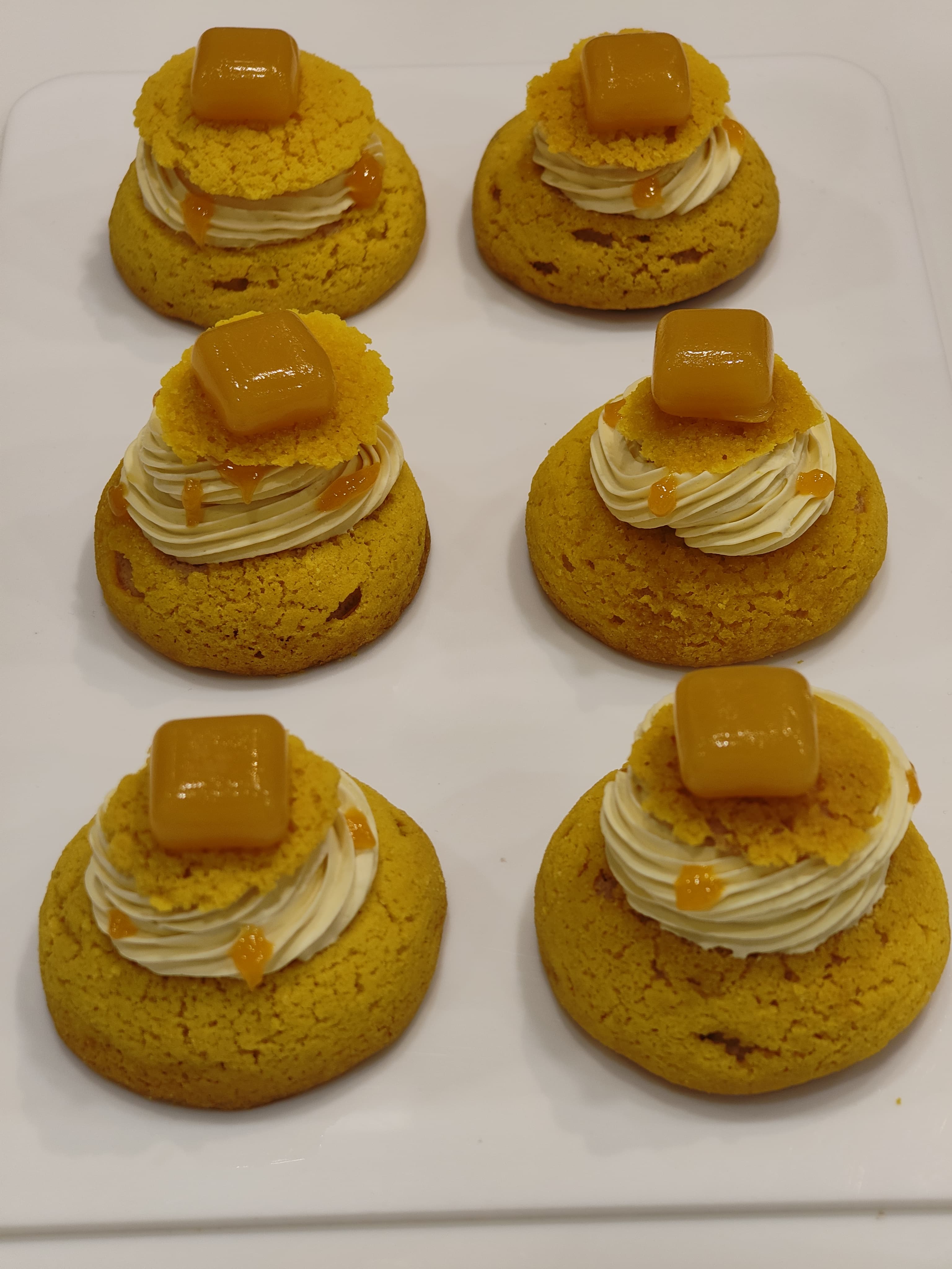 Mango Choux Pastry dessert